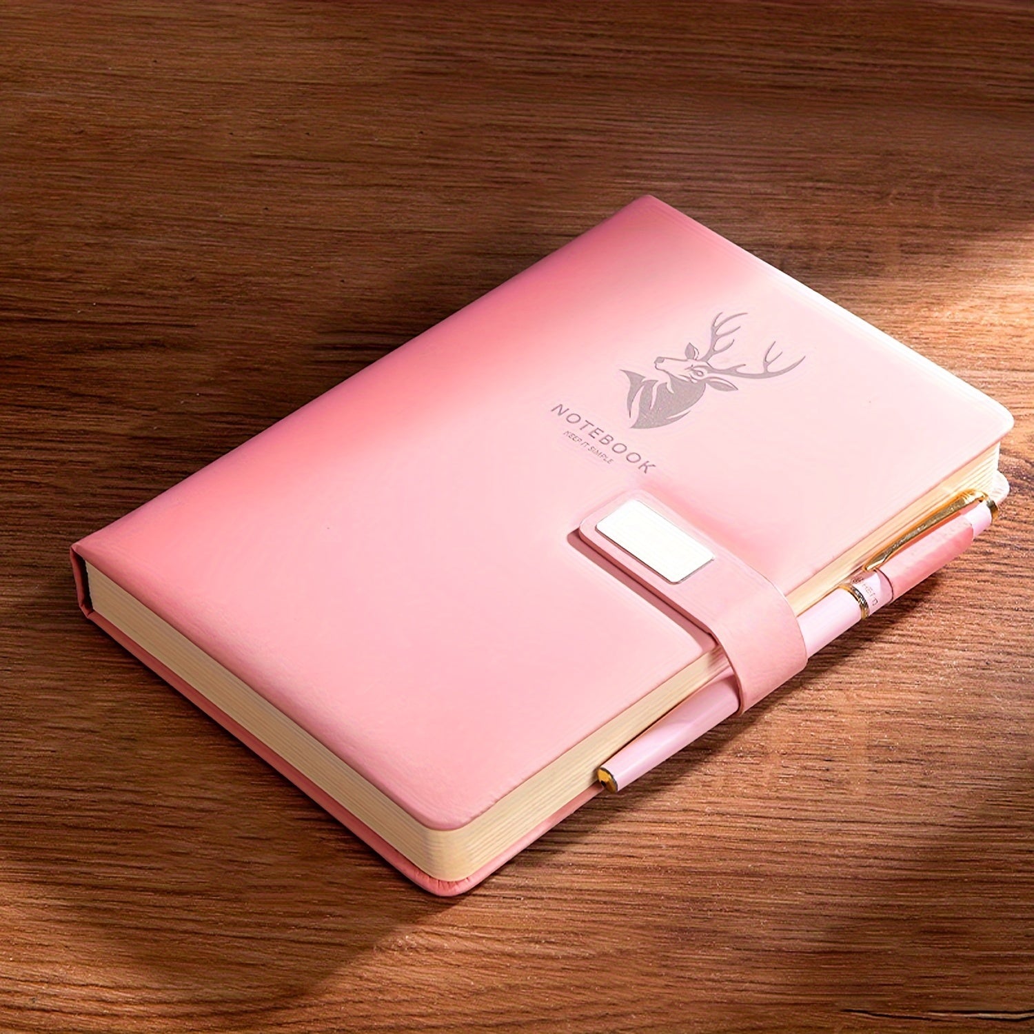 A5 faux charm qog'ozli daftar, magnit yopilishi bilan, 160 sahifa, talabalar va ofis uchun