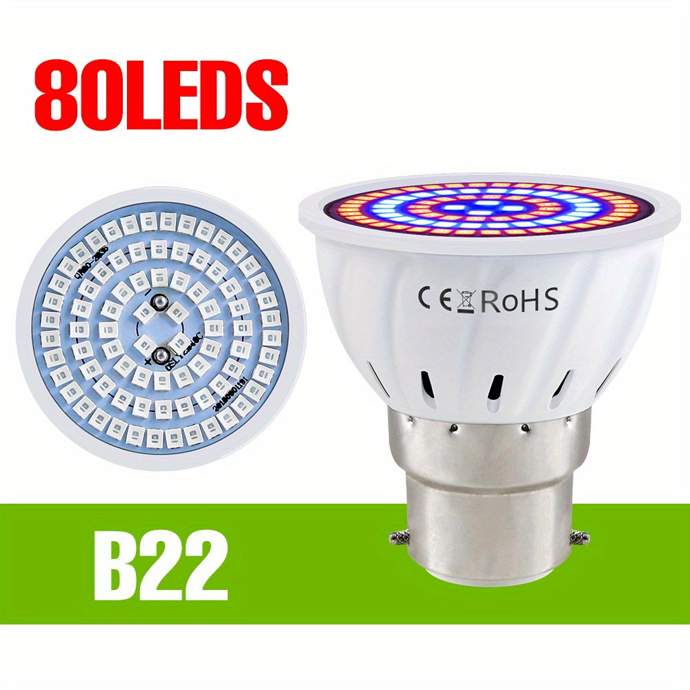 E27 LED Grow Light Bulb Full Spectrum Hydroponic Indoor Plant Lighting Red Blue UV IR 48/60 LEDs