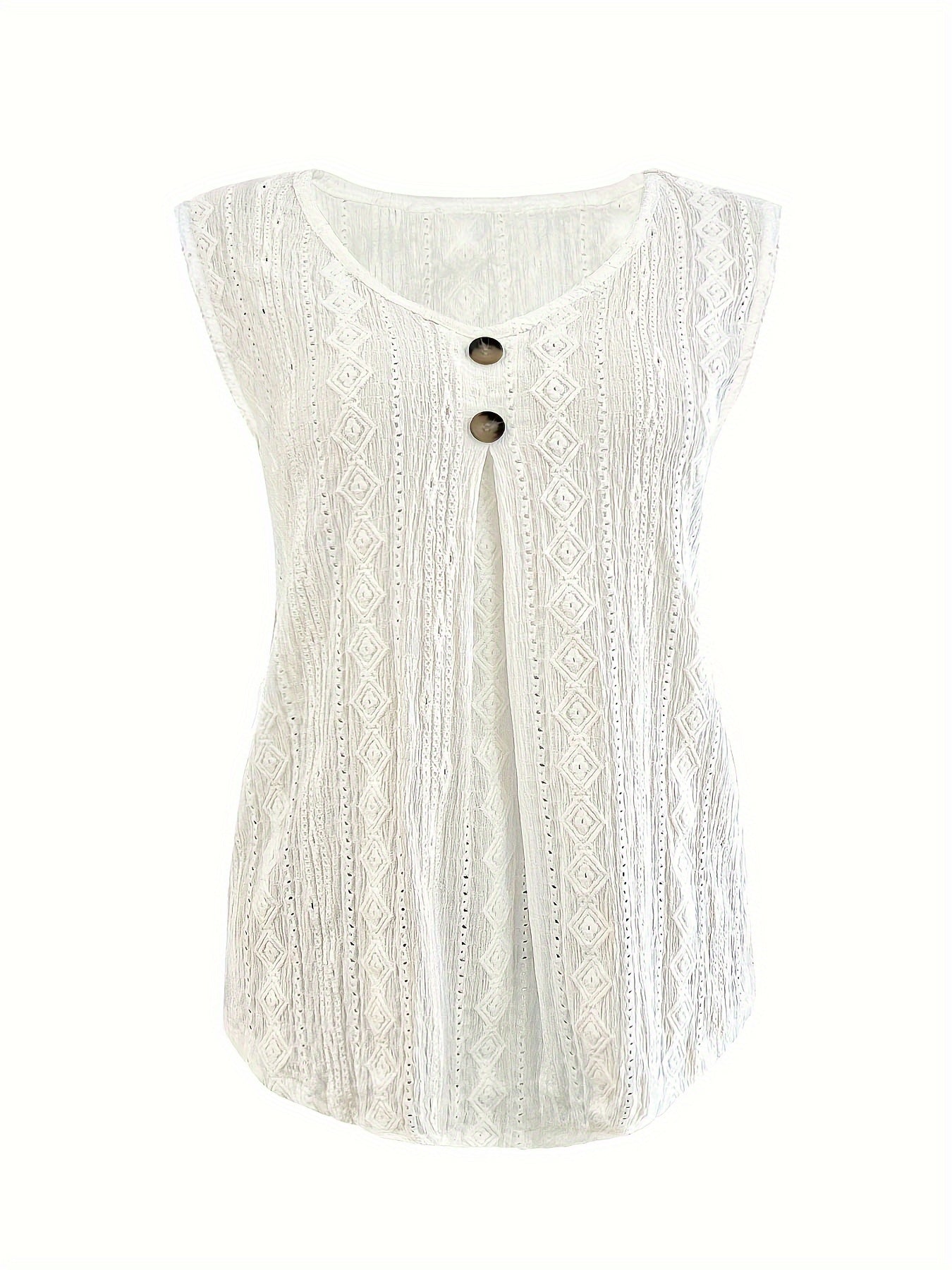 Top de tirantes sin mangas de cuello en V suelto para mujer verano casual