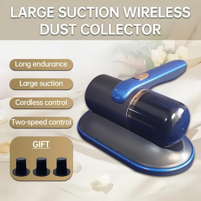 Высокопроизводительный портативный пылесос с USB-зарядкой для удаления пыли и волос с ковров, диванов и кроватей