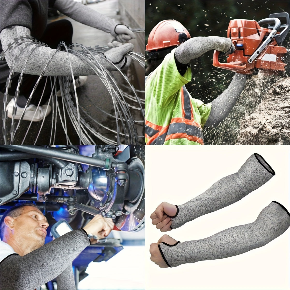 Unisex Protective Arm Sleeves Set for Cuts Scratches Bites Bruises