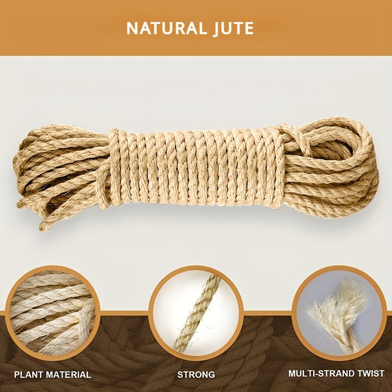 Natural Sisal Rope Cat Scratcher 10m DIY Paw Claw Furniture Protector