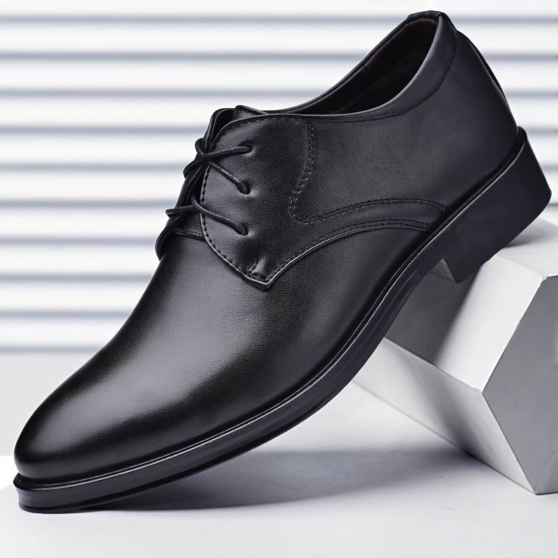 Men's Formal Shoes Leather Lace-Up Business Shoes for Weddings Parties Office