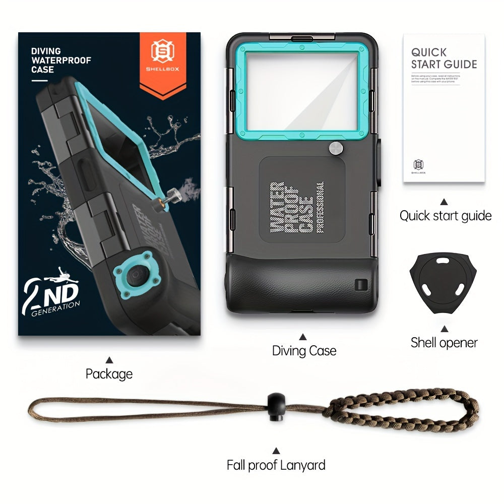 Waterproof Phone Case for Underwater Photography Diving Up to 15m 50ft Durable with Lanyard