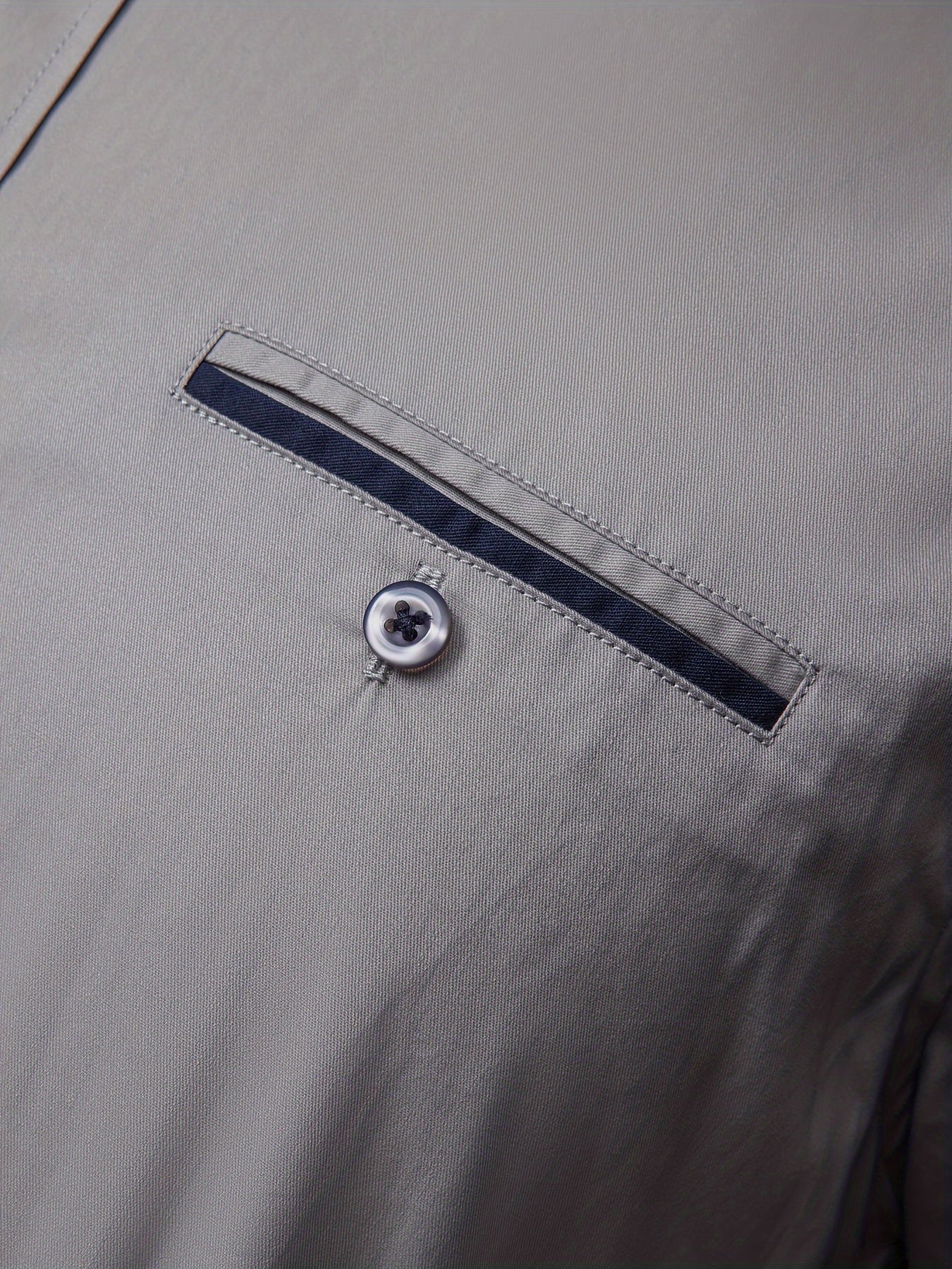 Men's Color Block Woven Shirt Long Sleeve Regular Fit Polyester Cotton Work Suitable for Spring Fall