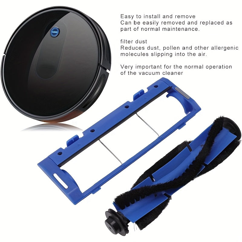 Replacement Vacuum Brush Kit for Robotic Vacuum Cleaner, 2 Pieces for Hard Floors