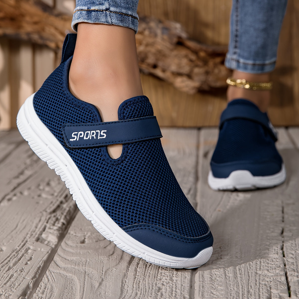 Women's Mesh Sneakers Lightweight Casual Shoes Black Comfortable Outdoor