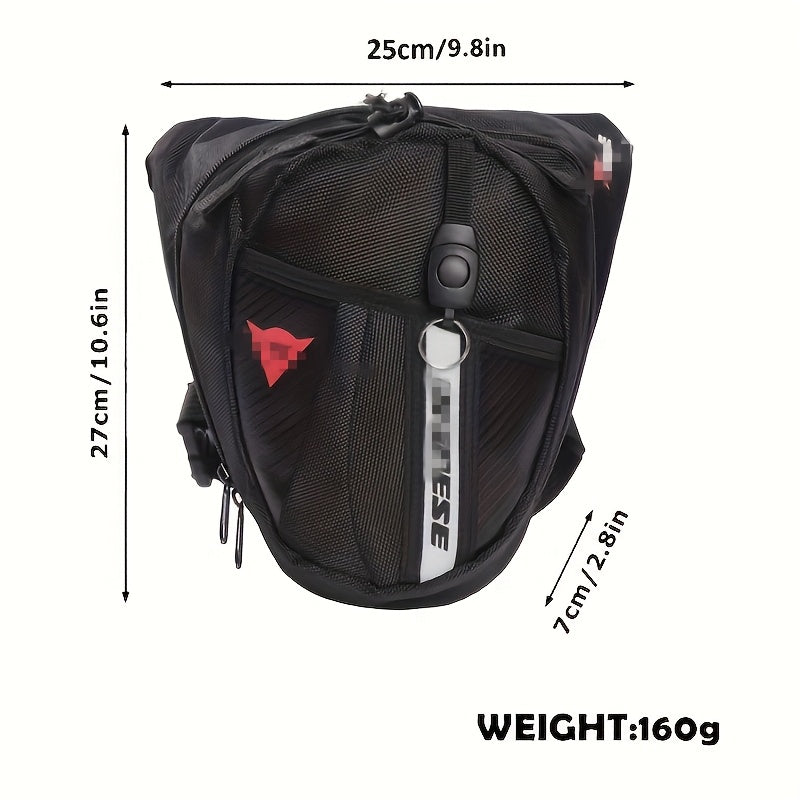 Bolso de pierna de nylon para hombres y mujeres, con caída en la cintura, correa ajustable, para exteriores y ciclismo