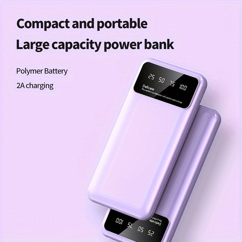 Portable Power Bank 20000mAh 10000mAh with LED Display Compact Lightweight for iPhone Android