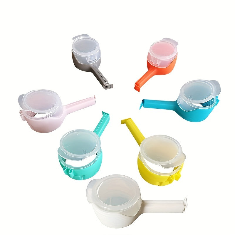 Multi-Purpose Food Sealing Clip with Pour Spout for Snacks and Storage