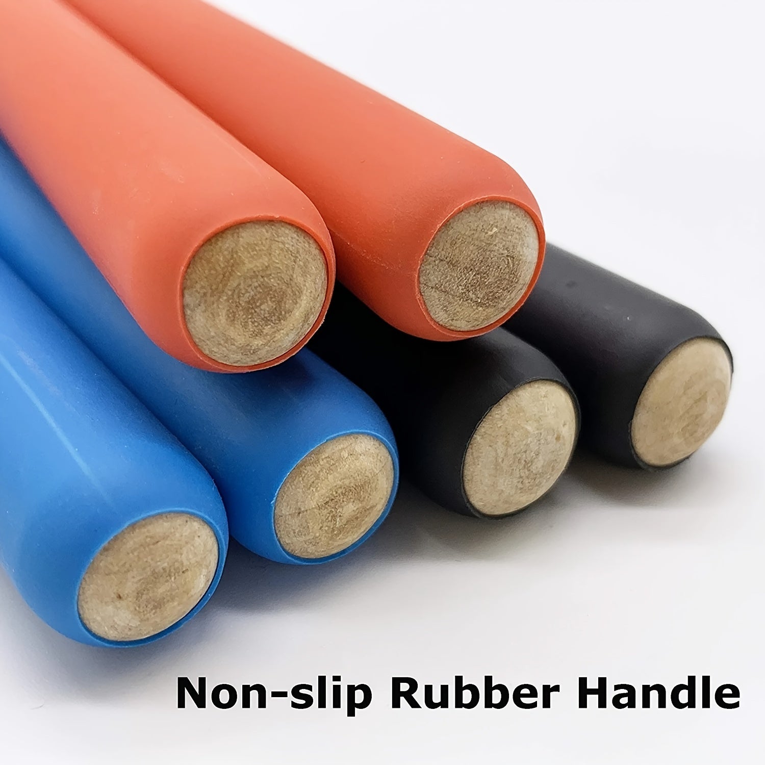 Maple Drumsticks with Non-Slip Rubber Handle for Beginners in 5 Colors