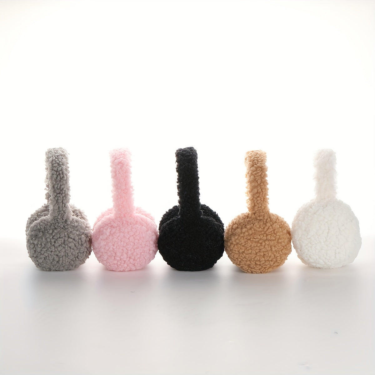 Knitted Earmuffs for Women Solid Colors Cozy Winter Accessory Easy to Clean