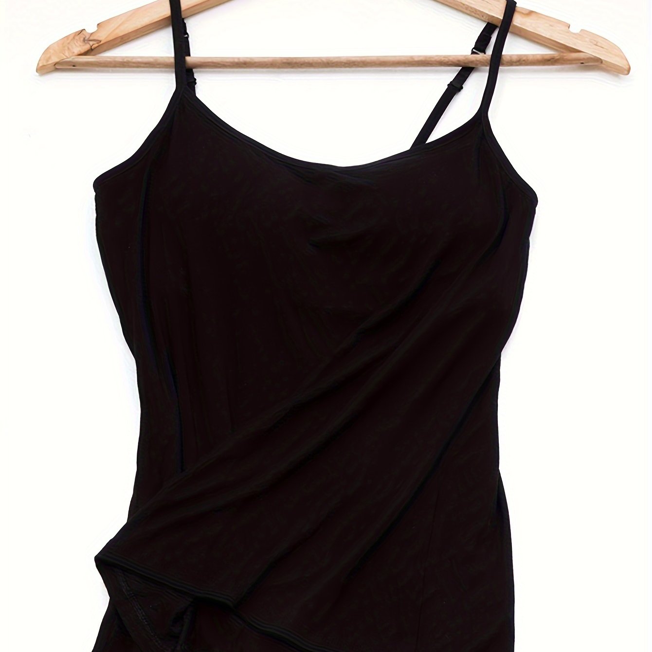 Women's Large Black Bralette with Chest Pad No Sleeves for Spring 2024