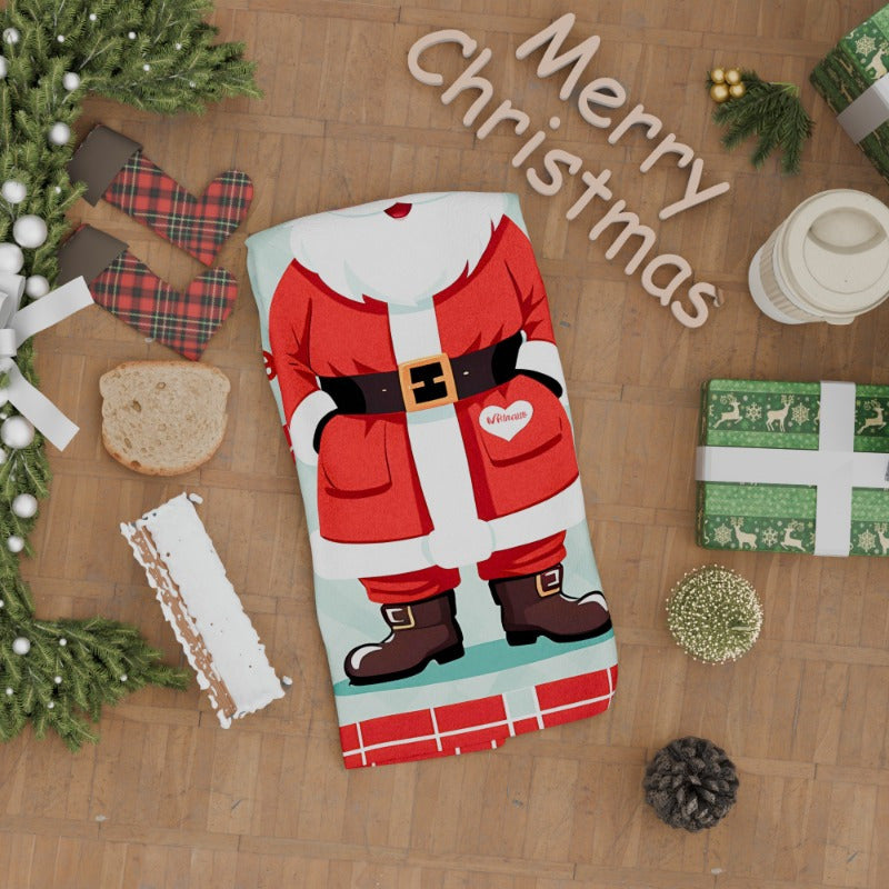 Christmas Wall Decor Santa Claus Warm Wishes 18x66.04 cm