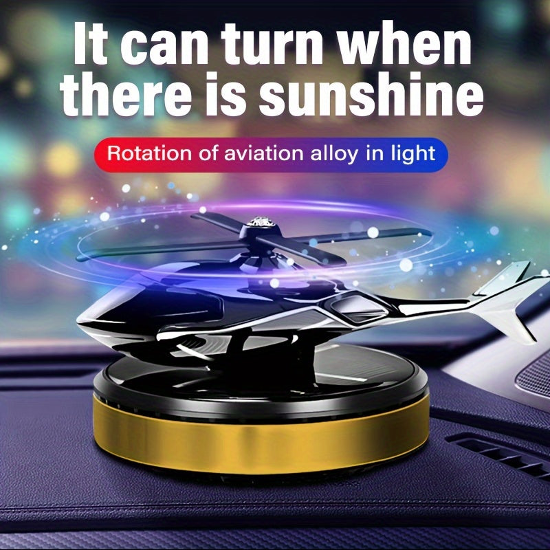 Car Interior Aromatherapy Diffuser Solar-Powered Rotating Fragrance Pads