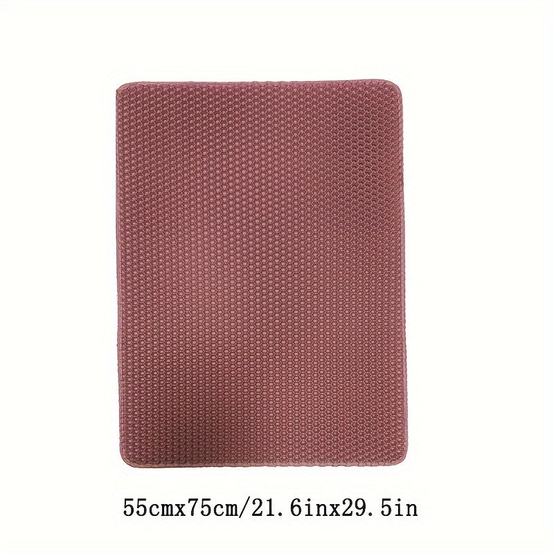 Double Layer EVA Cat Litter Mat Non-Slip Waterproof Large