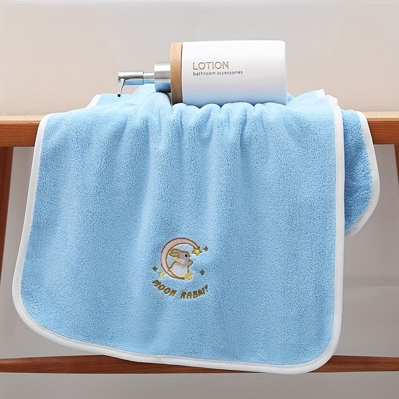 Yumshoq multfilm quyon sochiq to'plami - yuqori singdiruvchi, tez quriydigan aralashma hammom uchun zarur narsalar.