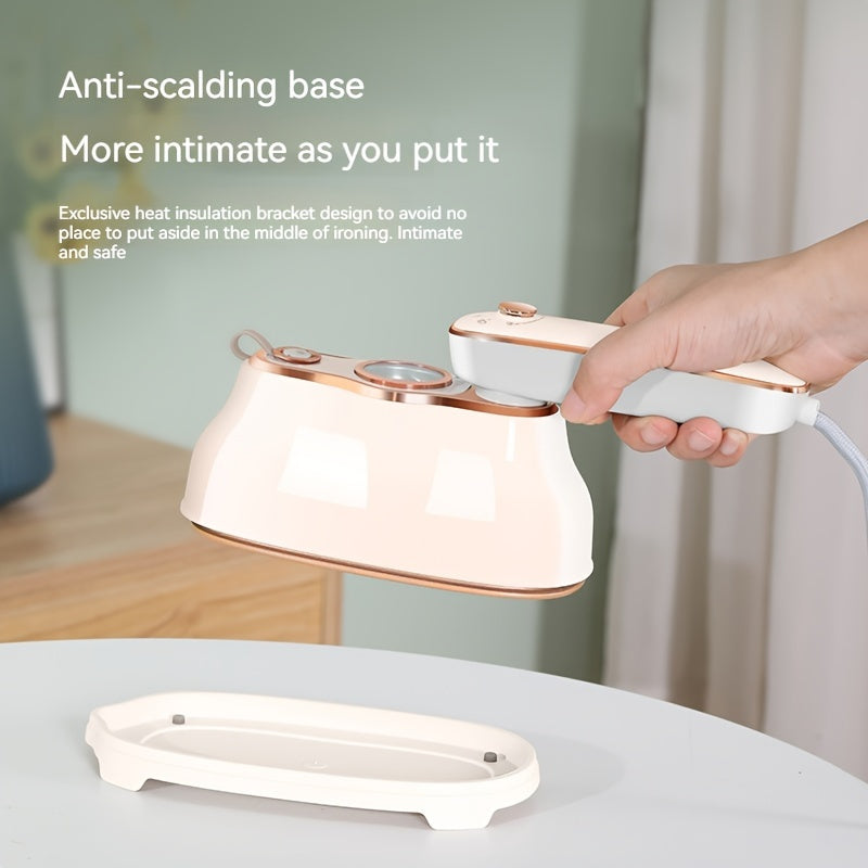 Mini Portable Steam Iron 1200W Foldable Handle Travel Friendly