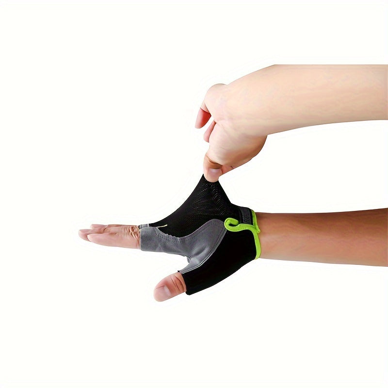 Half-Finger Breathable Polyester Fitness Gloves for Outdoor Sports Non-Slip