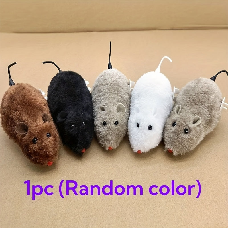 Неэлектрическая виниловая игрушка для кошек, заводная бегущая крыса для котят, игра, упражнения