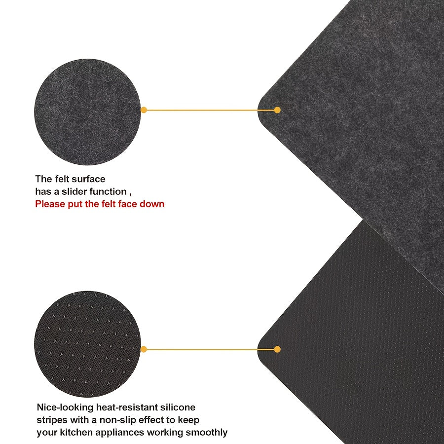 Protector de encimera de poliéster con función deslizante, tapete resistente al calor para freidora de aire, licuadora, cafetera y tostadora