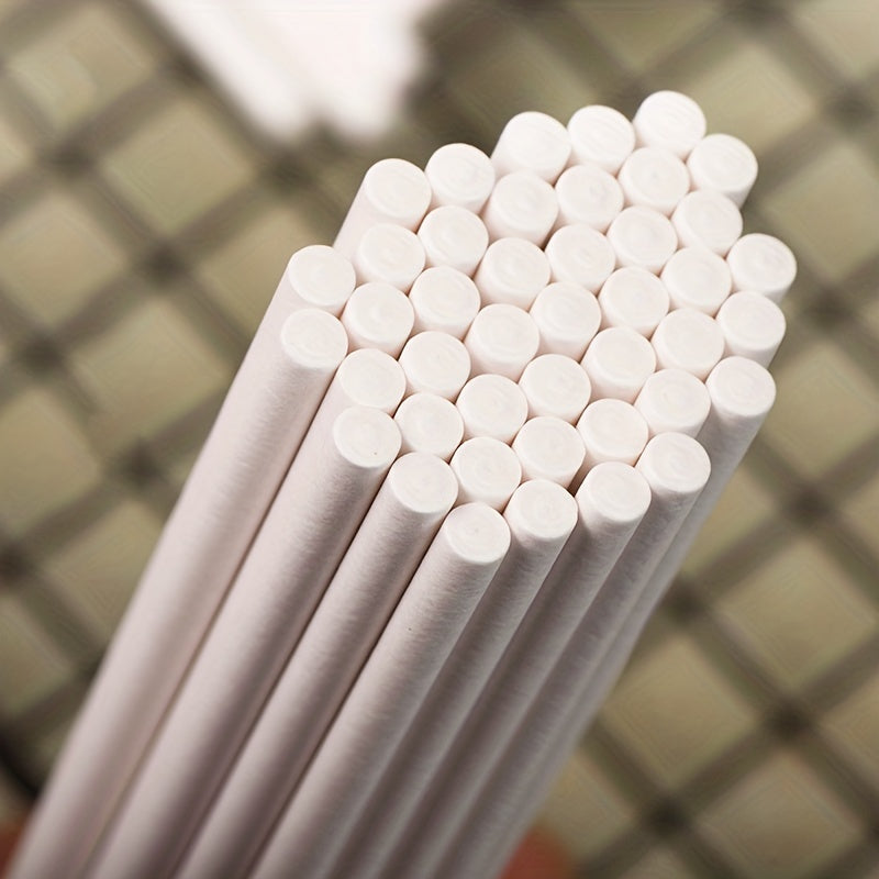 100 White Kraft Paper Cake Pop Sticks for Baking and Decorating