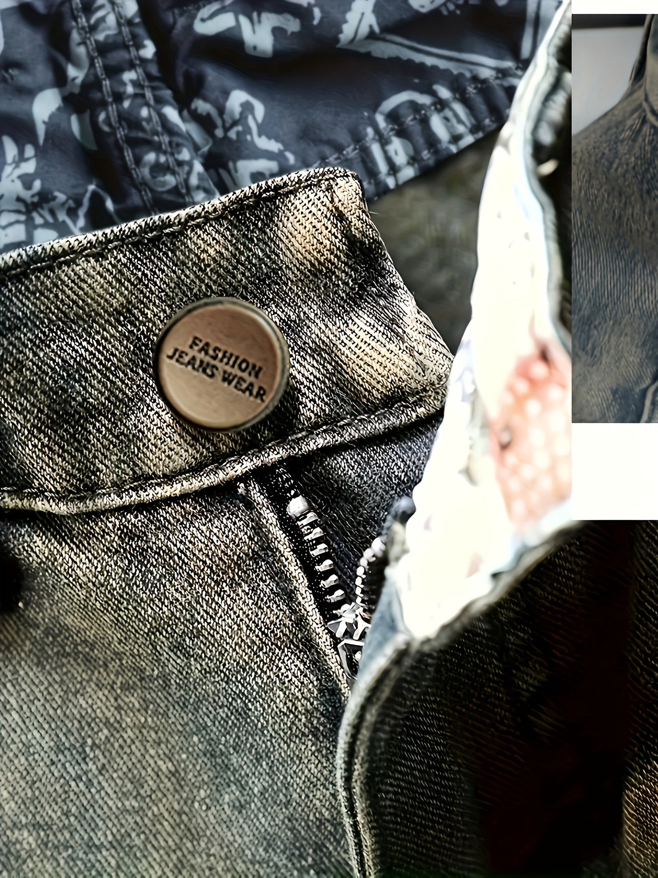 Men's Denim Shorts Ripped Distressed Cotton Blend Regular Fit Summer Street Style