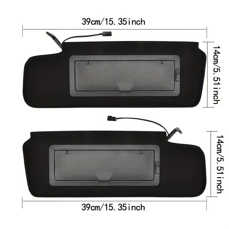 Sun Visor with Vanity Mirror for Corvette C4 1984-1996 Car Accessory