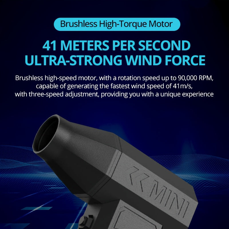 Handheld Fan with High-Speed 90000 RPM USB Rechargeable Lithium Battery for Outdoor Activities