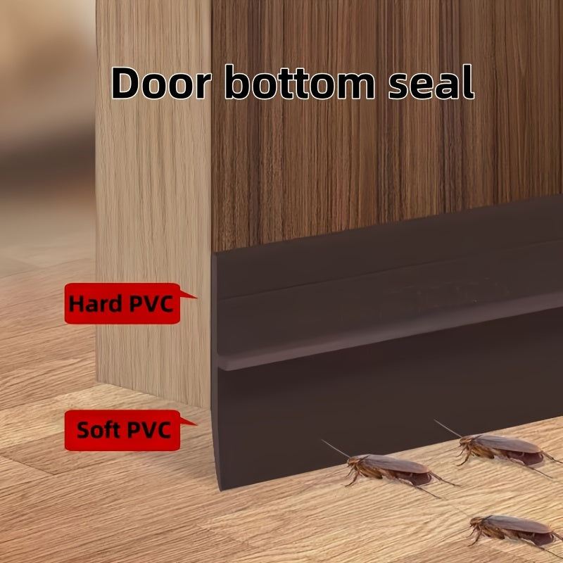 Self-Adhesive Door Seal Strip for Bathroom Glass and Wood Doors Soundproof Waterproof Dust Insect Protection
