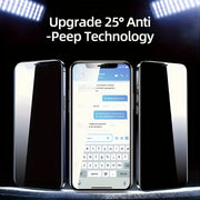 Protector de pantalla de vidrio para iPhone con privacidad, anti-espía, cobertura total, Ultra HD