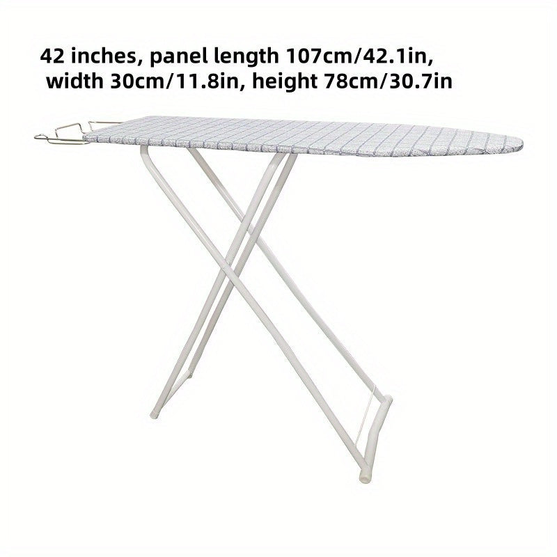 Ironing Board Set with Adjustable Height, Steel Legs, Safety Iron Rest