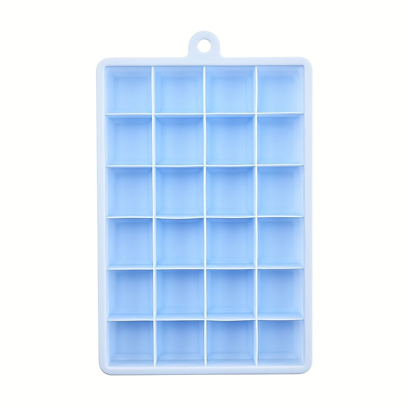 Bandeja de silicona para cubitos de hielo 24-celdas molde flexible para hacer hielo