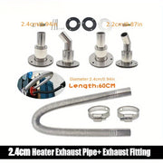Stainless Steel Heater Exhaust Pipe Kit 24mm 60cm for Parking Heaters