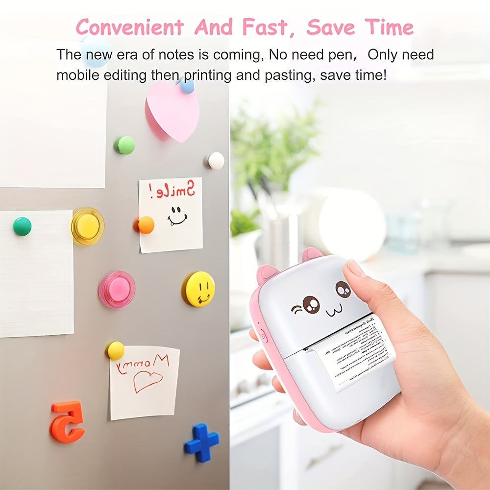 Portable Wireless Thermal Printer for Photos and Memos with App Connectivity