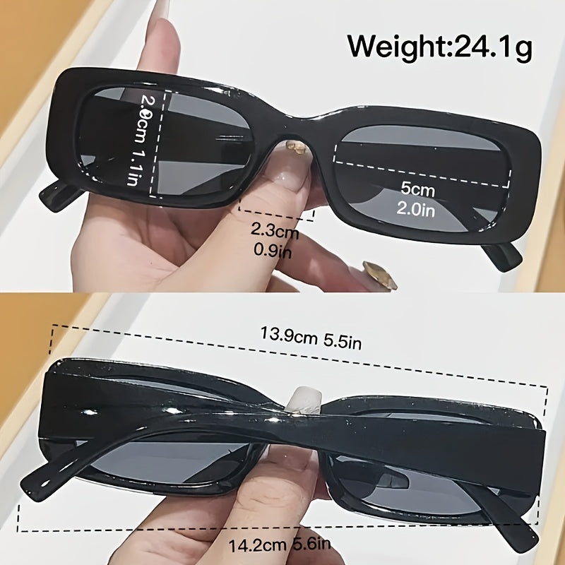 Set of 8 Women's Fashion Glasses in Hot Classic Colors for Street Photography and Parties