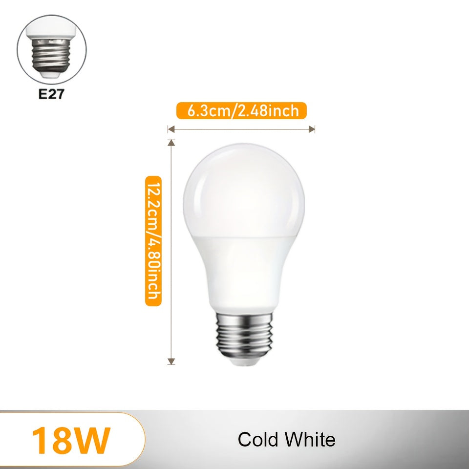 18W LED Motion Sensor Bulb E27 Auto On/Off Indoor White