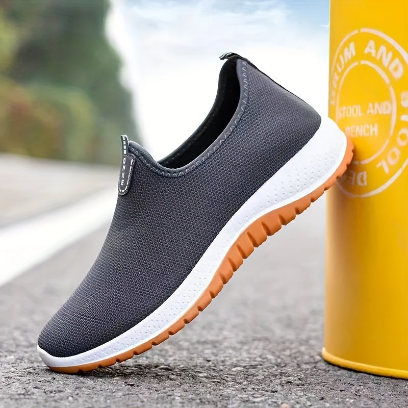 Men's Breathable Fabric Slip-On Loafers Casual Summer Shoes