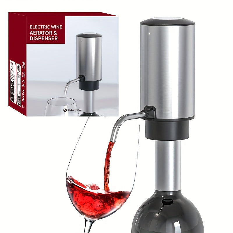 Electric Wine Pourer and Decanter with Olive Oil Diverters Kitchen Pourer