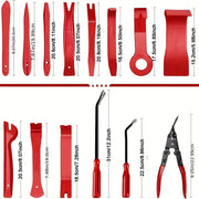 231pcs Car Trim Removal Tool Kit Interior Dashboard Panel Disassembly Set