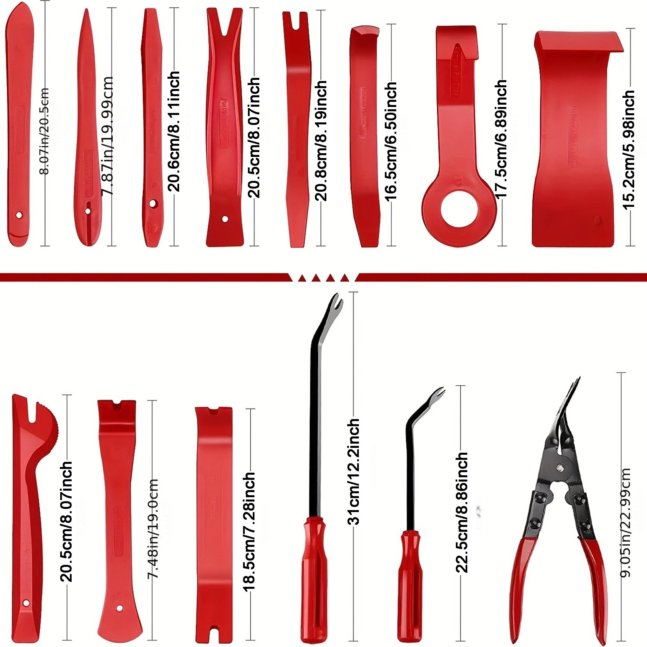 231pcs Car Trim Removal Tool Kit Interior Dashboard Panel Disassembly Set