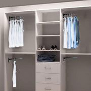 Stainless Steel Wall Mounted Swing Arm Clothes Hanger Rack Heavy Duty Coat Hook Organizer for Bathroom Bedroom Laundry