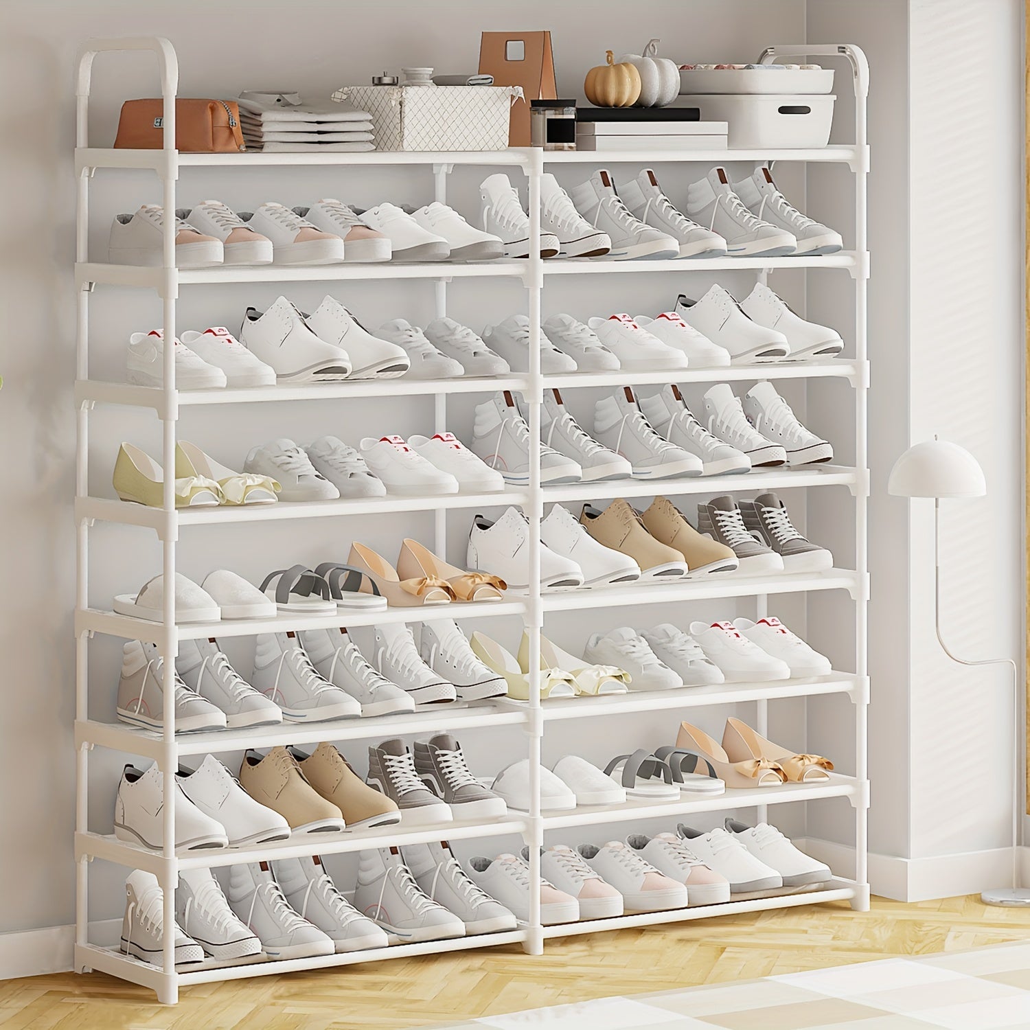 Multi-Layer Iron Shoe Storage Rack for Doorway, Living Room or Bedroom