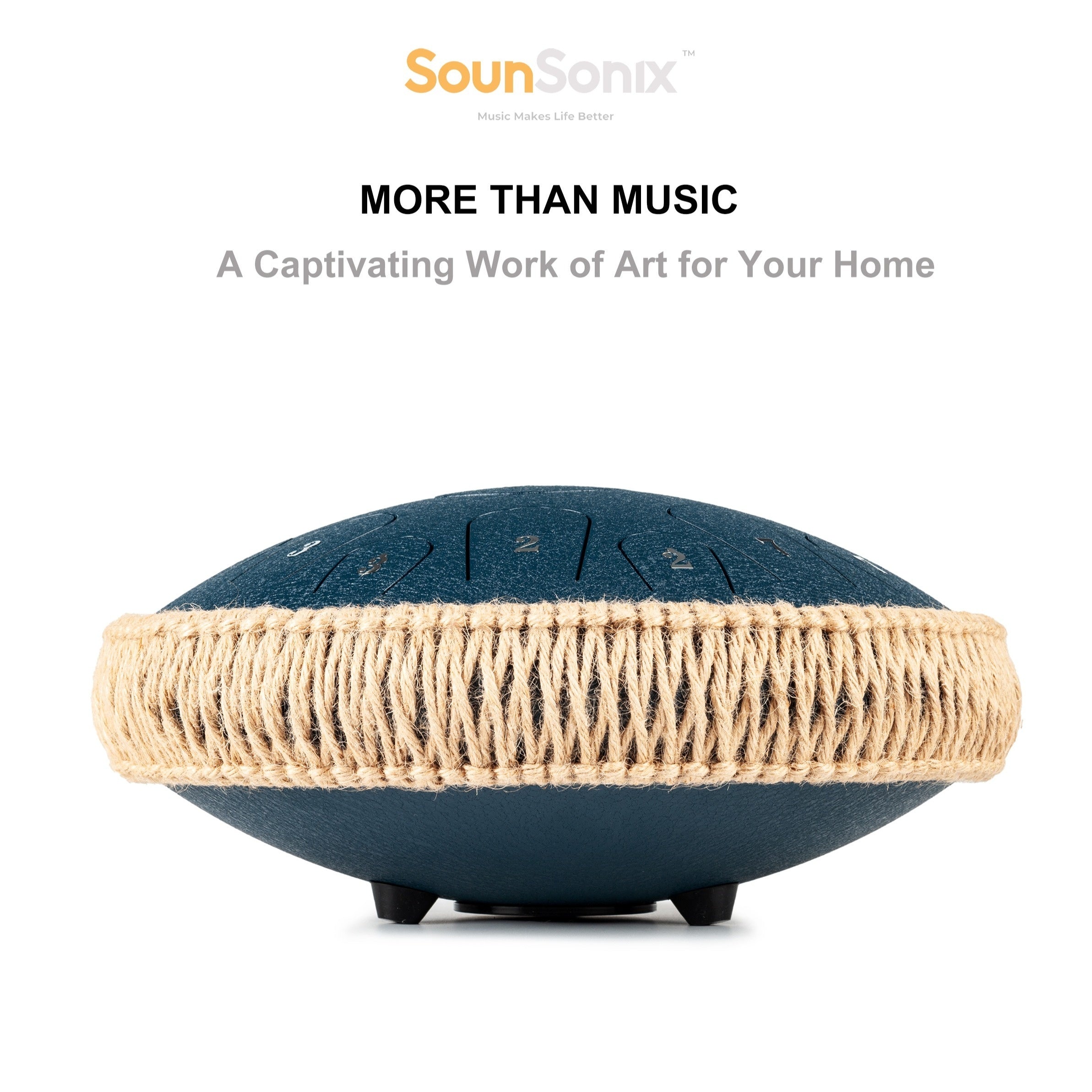 Steel Tongue Drum 33cm 15 Notes D Major Hand Pan with Mallets and Carry Bag