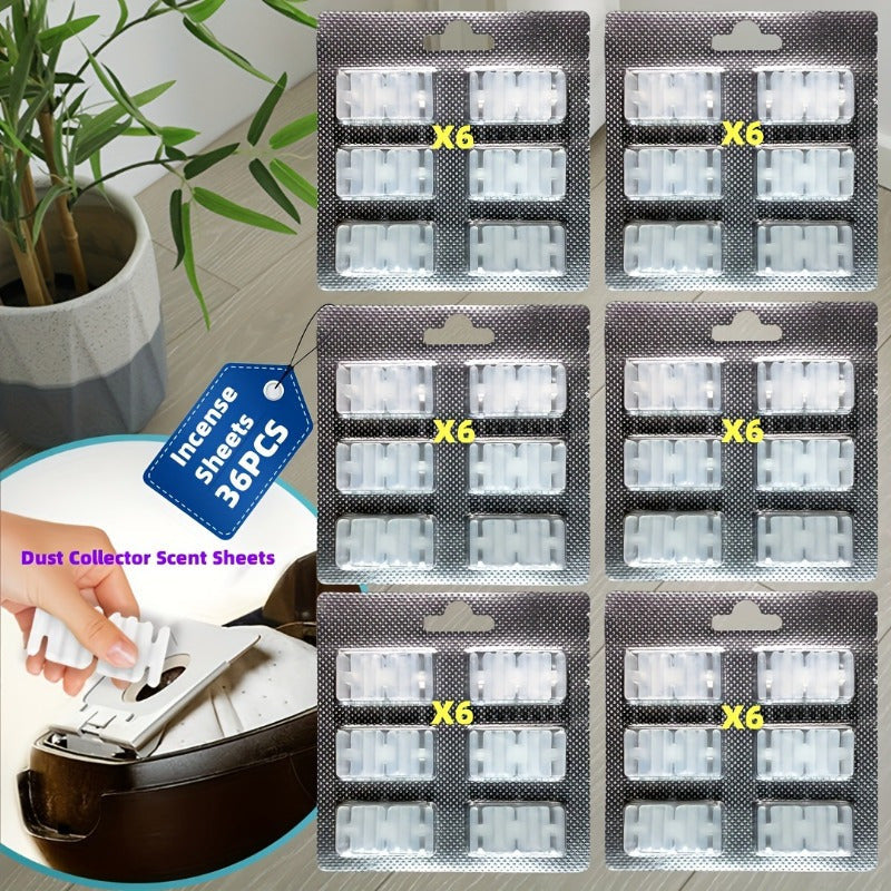36-Pack Dust Collector Sheets for Vacuum, Fresh Scent, Floor Attachment Included