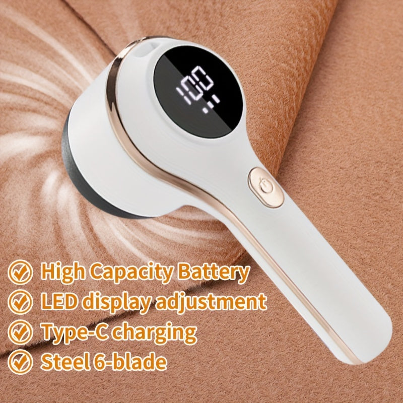 Portable USB Rechargeable Fabric Trimmer for Clothes Bedding Furniture Carpets