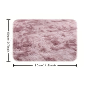 Tie-Dye Gradient Area Rug Soft Plush Polyester for Bedroom Living Room