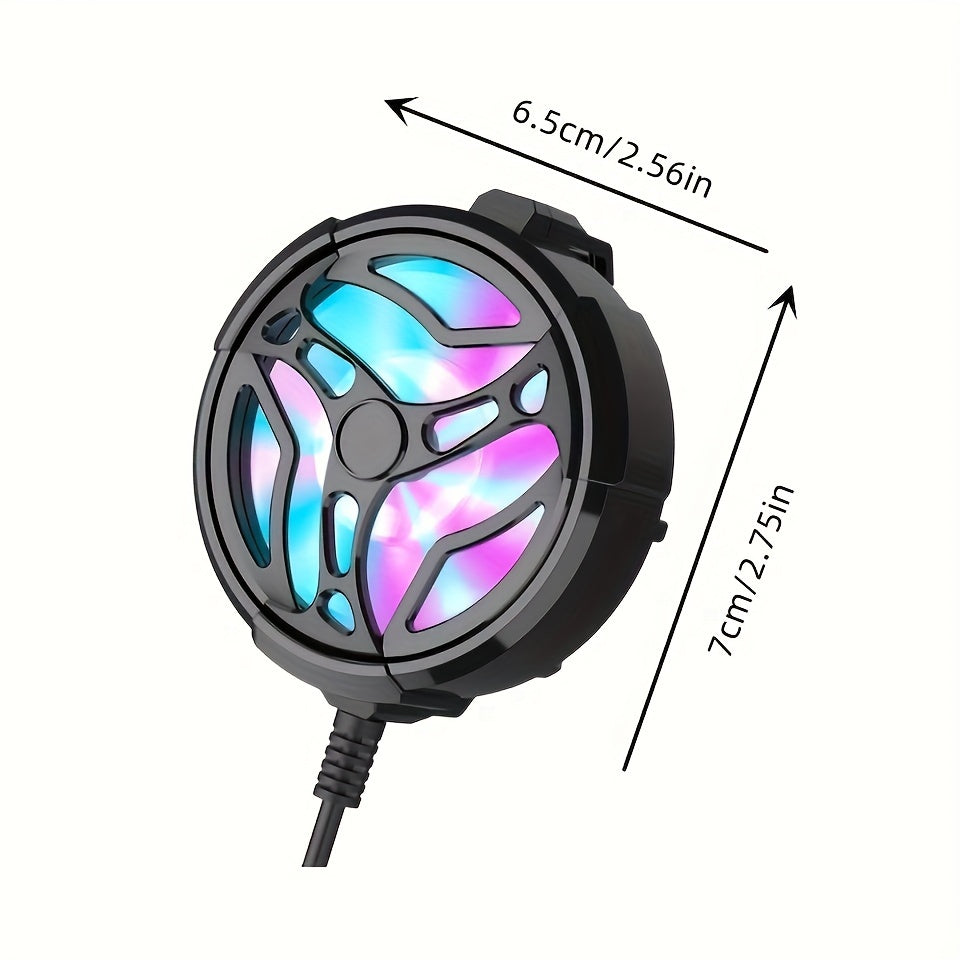 USB Phone Cooling Fan Compact Lightweight Heat Dissipation Device for Gaming