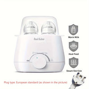 Double Bottle Warmer Sterilizer 220V Plastic No Battery Required