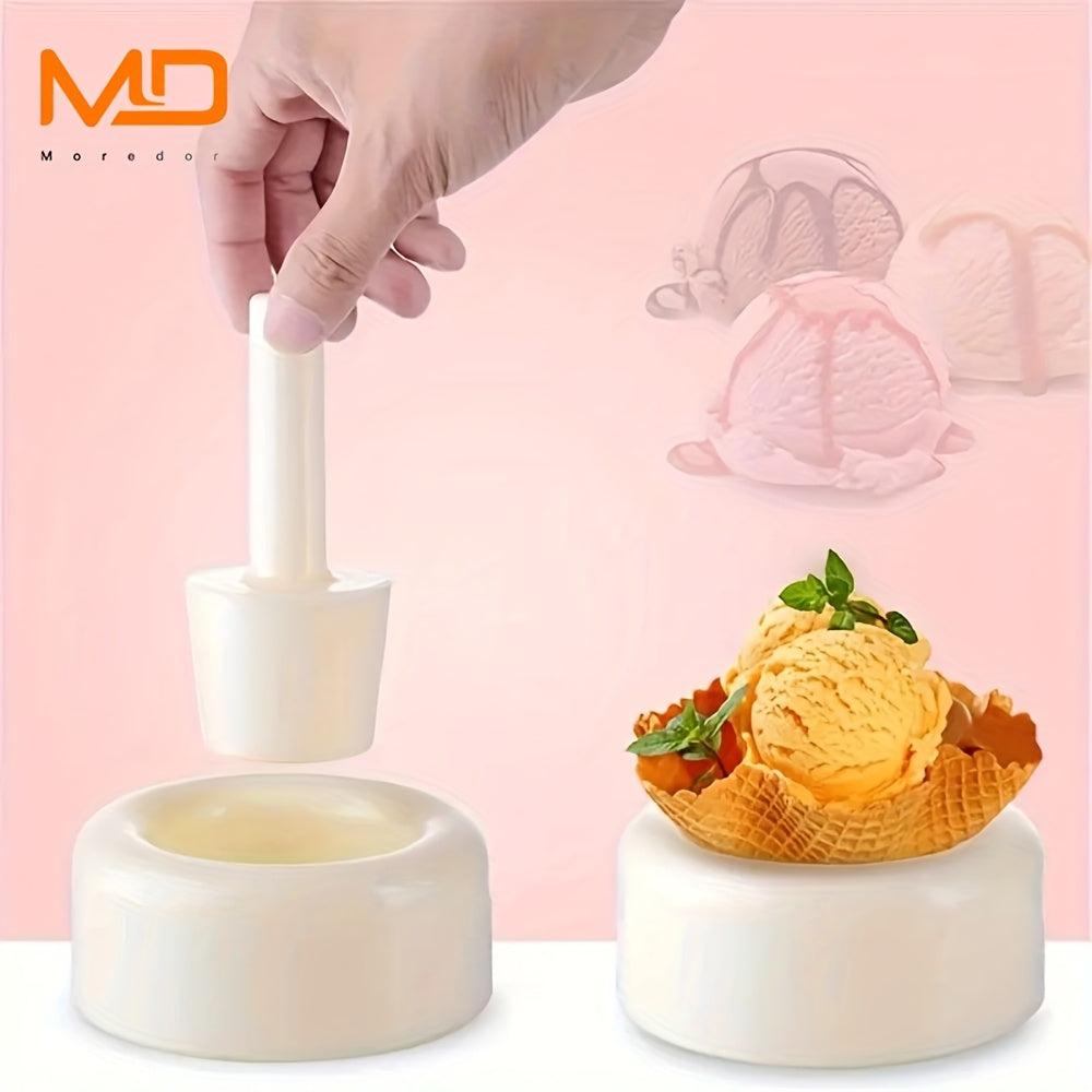 Ice Cream Cone Maker Kit ABS Plastic Mold for Waffle Cones Horns